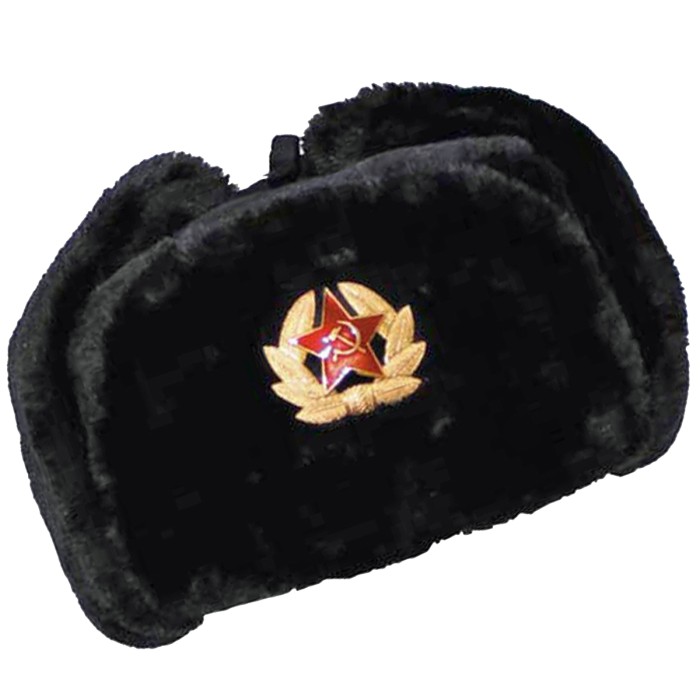 Russian fur hat, Cossack hat, ushanka, chapka, winter hat, cockade star